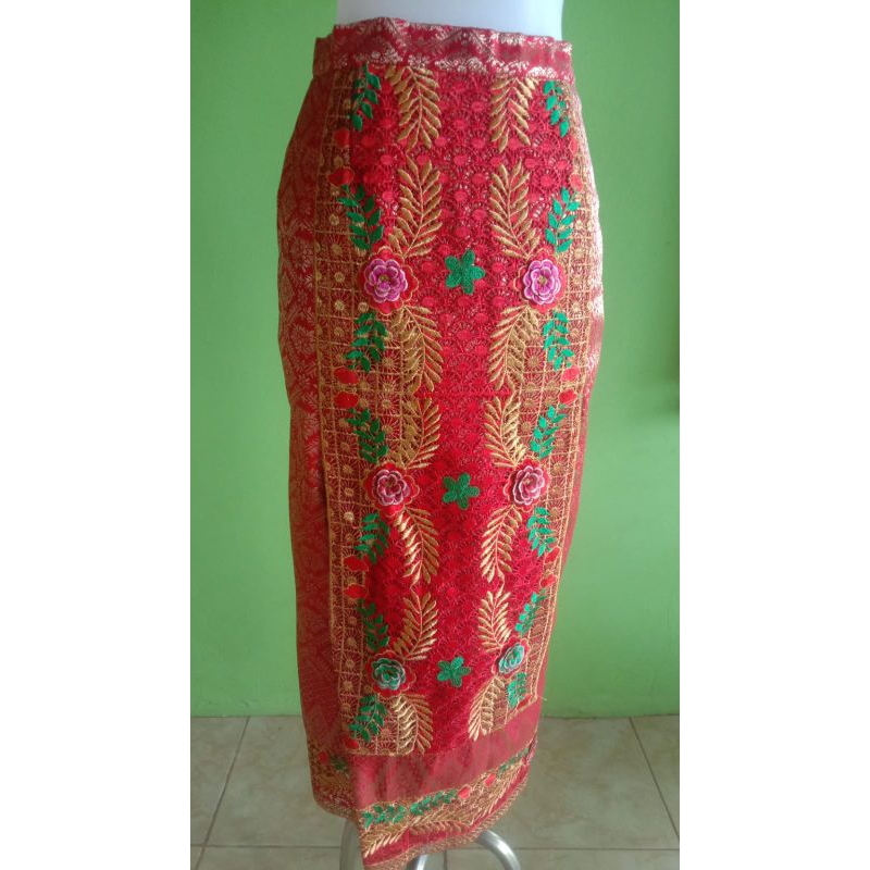 Rok Songket / Rok pengantin / Songket Palembang Bordir timbul / Rok Cantik / rok untuk pernikahan / 