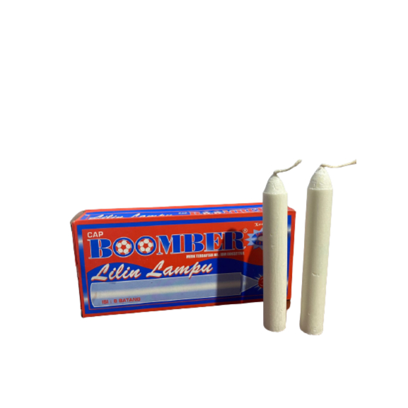 Lilin BOOMBER / Lilin Lampu 1pack -Isi 8 Batang
