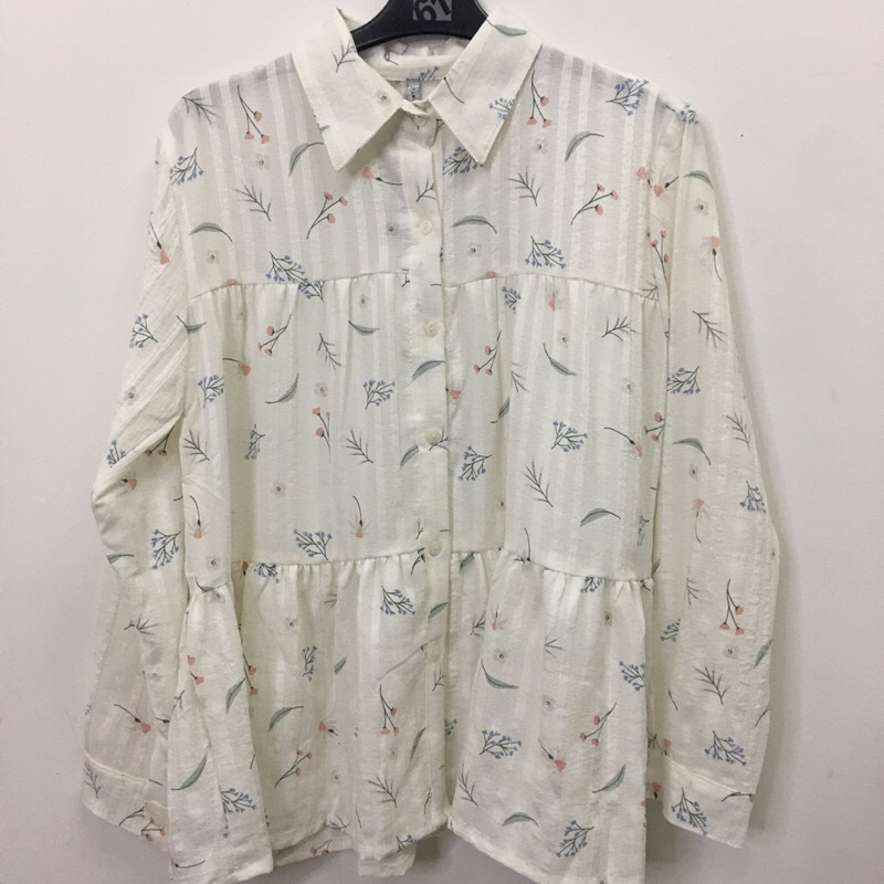 Number 61 Kemeja motif bunga les [live]