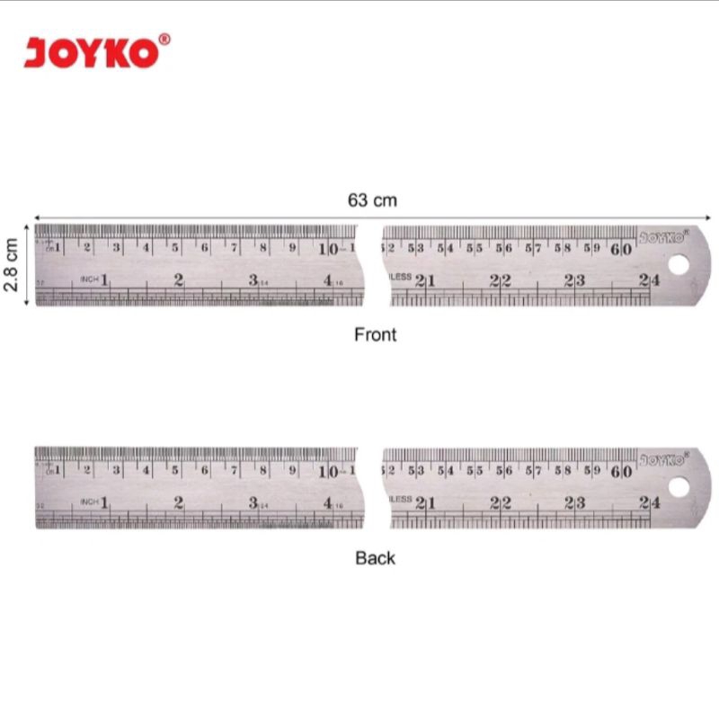 

Penggaris besi 60 cm RL-ST60 stainless steel (1 pcs) / penggaris 60 cm stainless steel ruler / ruler stainless steel 60 cm