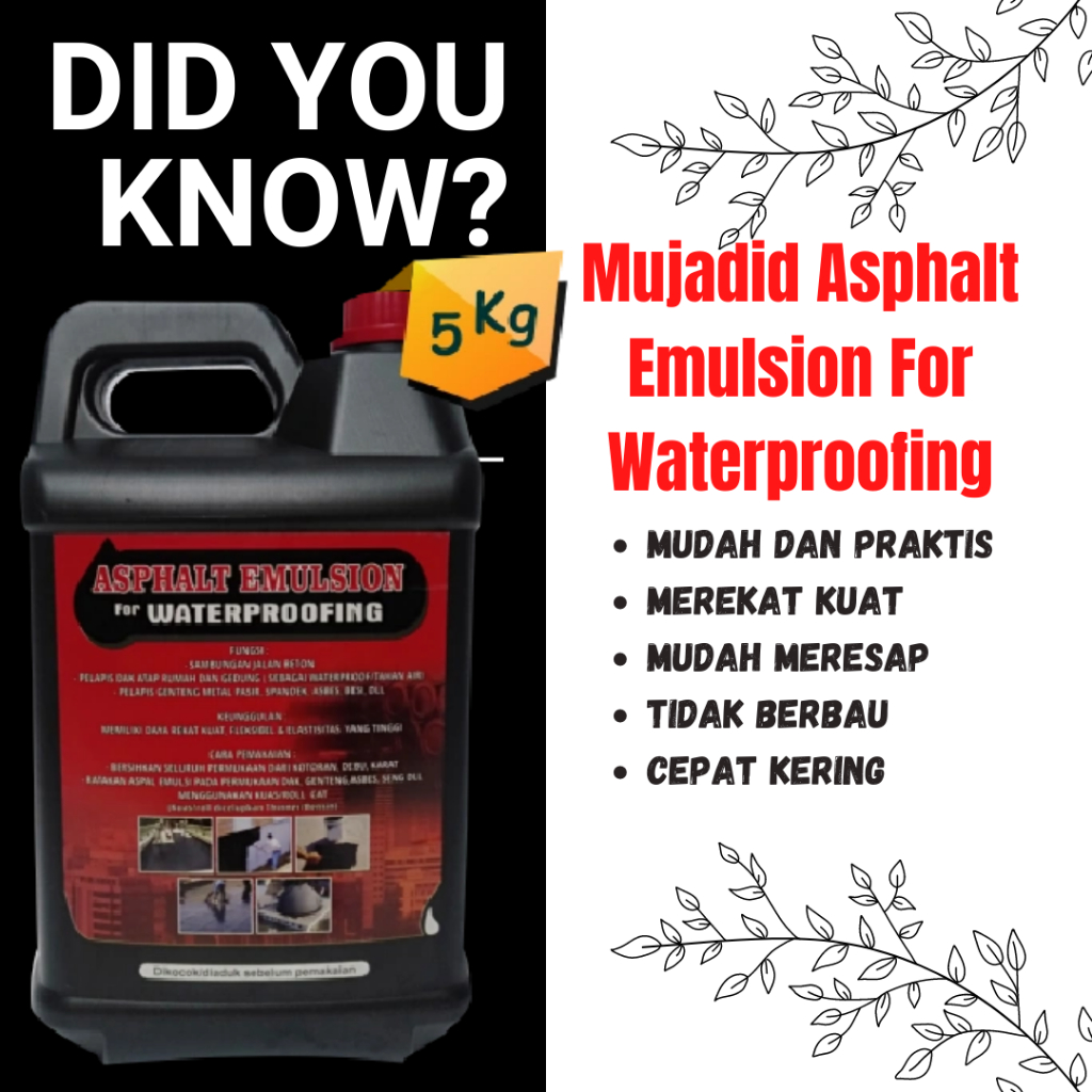 Aspal cair anti retak anti bocor anti air pelapis aspal