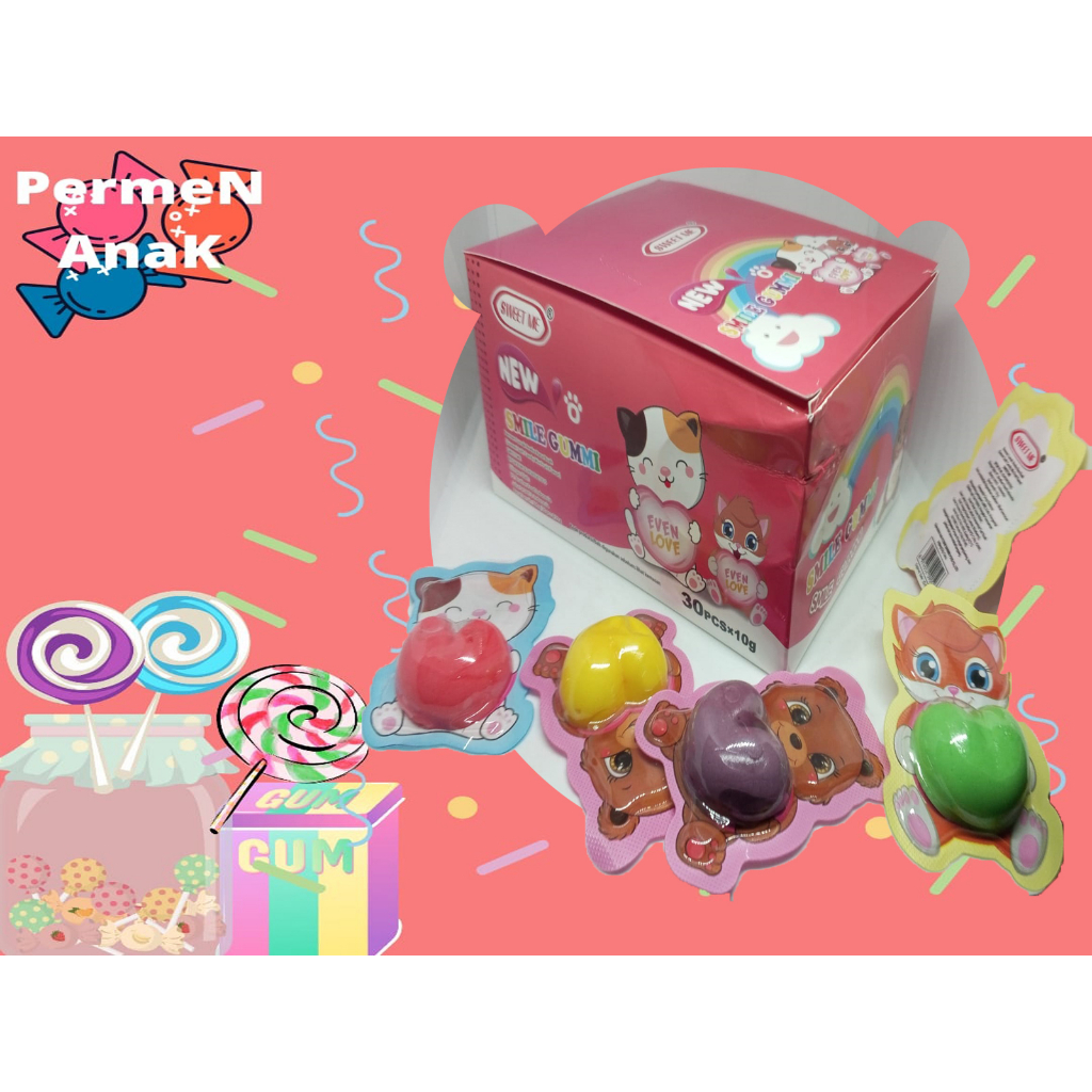 

permen anak warung rasa lunak love karakter 30pcs