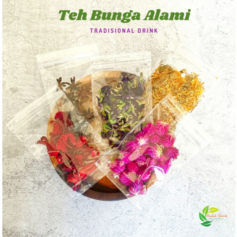

Paket Aneka Macam Teh Bunga Rosela Amaranth Telang Calendula Bunga Lawang Teh Herbal Alami