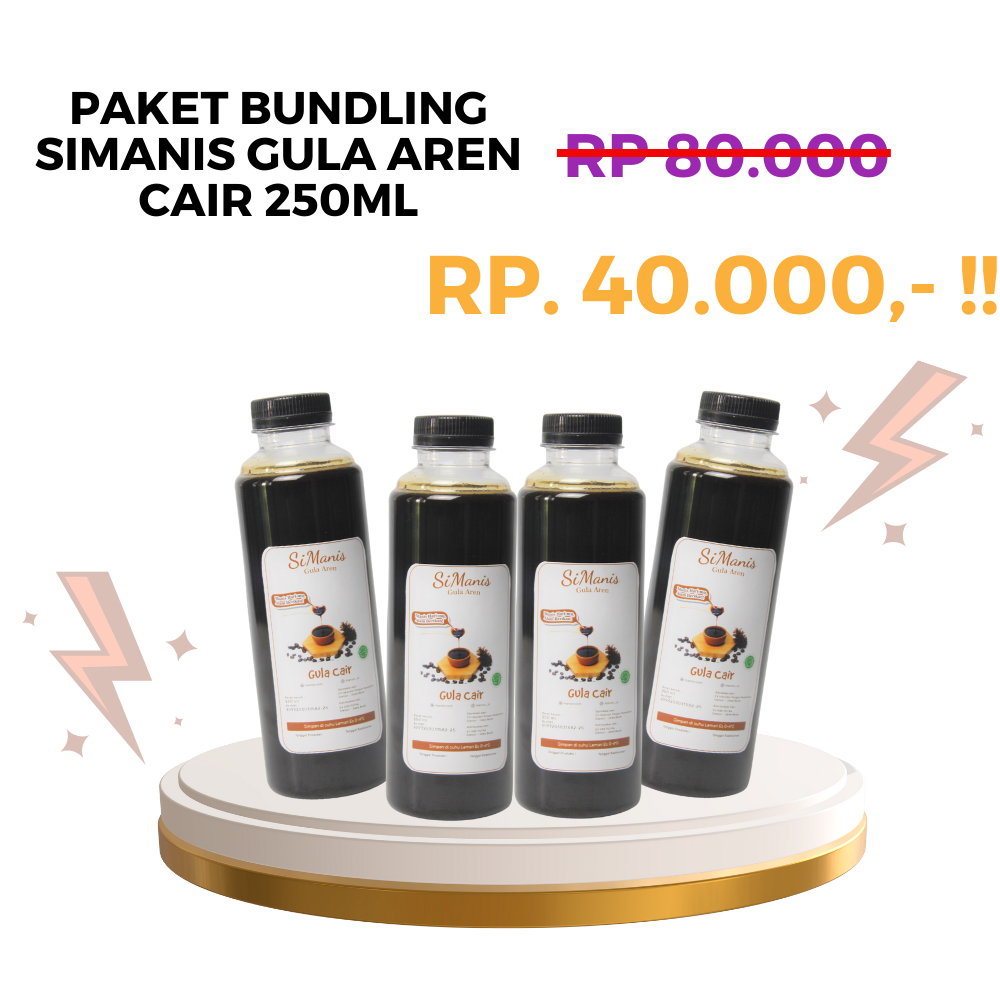 

Gula Aren Cair 250 ml (350 gr) - SiManis Promo Bundling