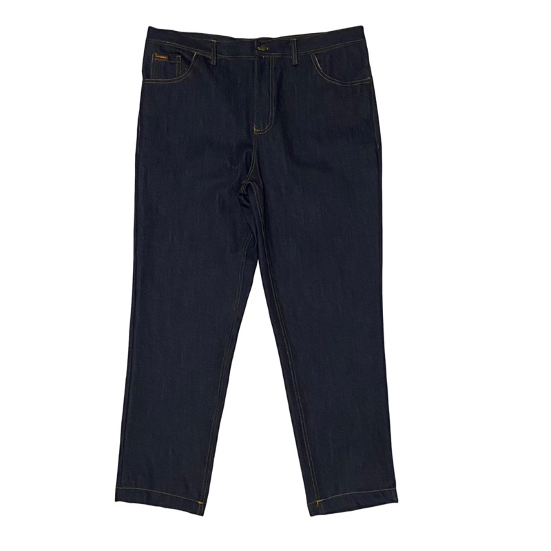 Fatgoods Celana Jeans Denim Pria Jumbo Biru Dongker
