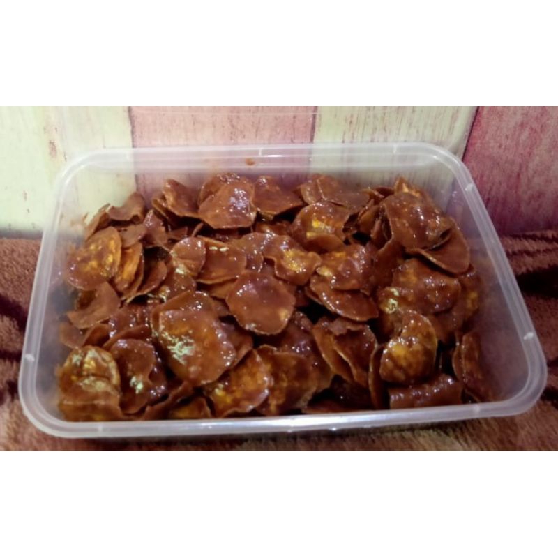 

Kripik pisang coklat lumer