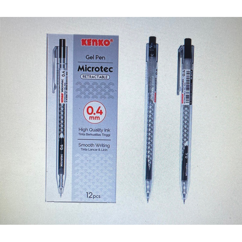 

Pulpen Pena Tinta Hitam Needle Tip Microtec 0.4mm