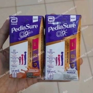 

Pediasure Go susu UHT rasa COKLAT / VANILA 110ml READY STOK