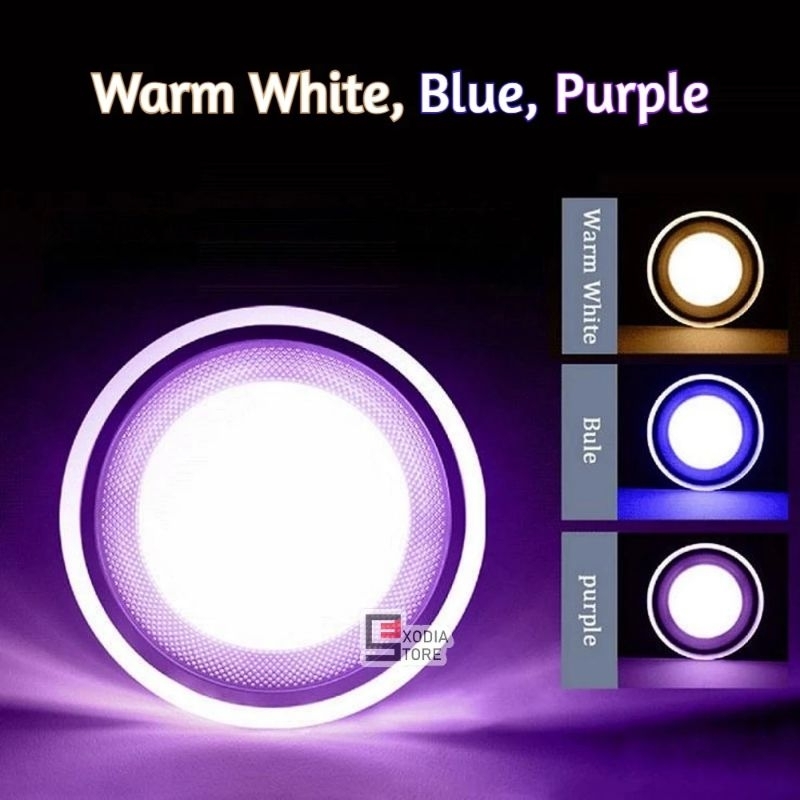 EMICO DOWNLIGHT LAMPU LED 6 Watt 3 Warna Panel Light Extrabright SNI BERKUALITAS BAGUS LAMPU DECORAS