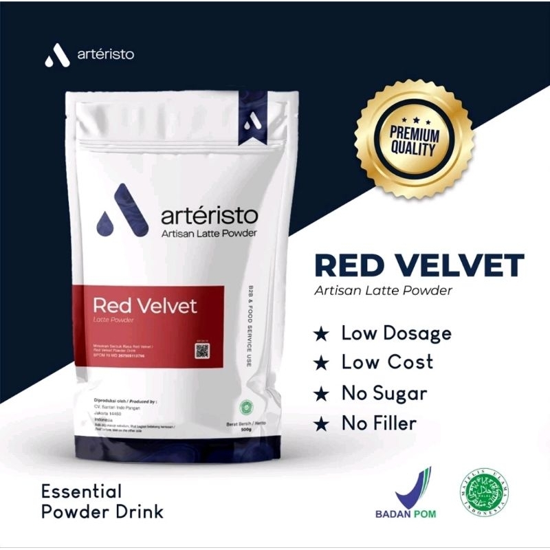 

ARTERISTO REDVELVET 500GRAM PREMIUM POWDER NO SUGAR