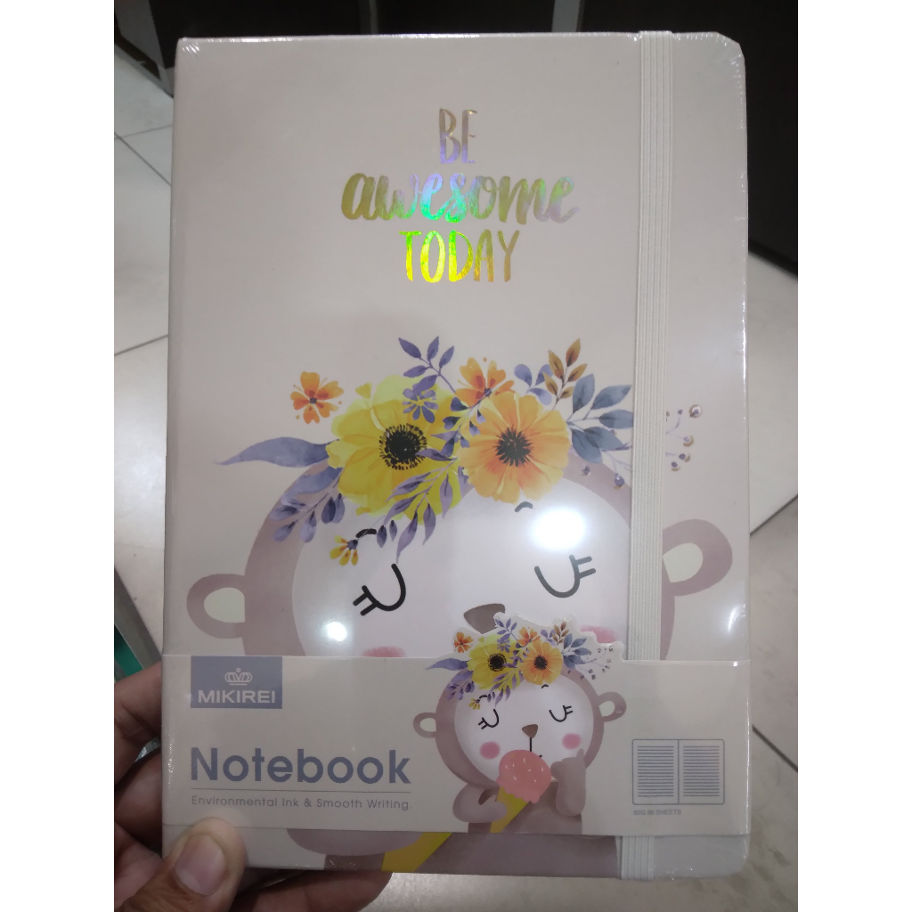 

MIKIREI NOTEBOOK HARDCOVER A5 BE AWESOME TODAY BG11481