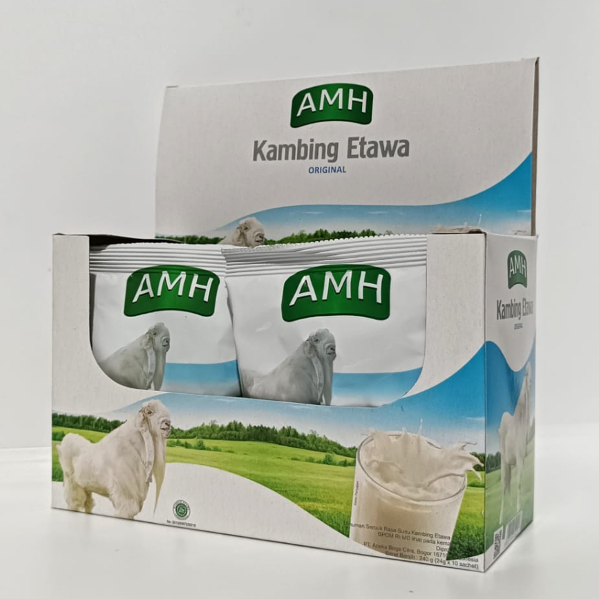 

AMH Susu Kambing Etawa Box isi 10 Sachet Original Vanila