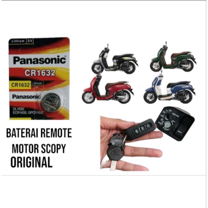Baterai Remote Motor Scoopy ESP 2017 Keyles