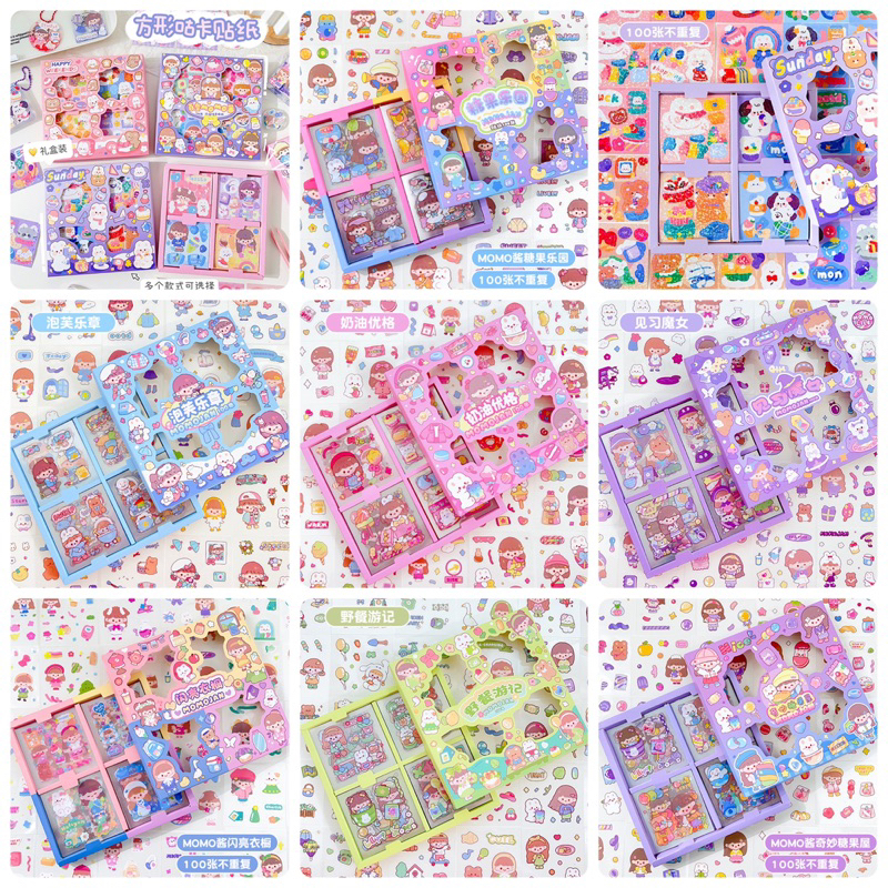 

AJS Sticker momo 100pcs / sticker 100 lembar / sticker lucu/sticker aesthetic diy jurnal ST47