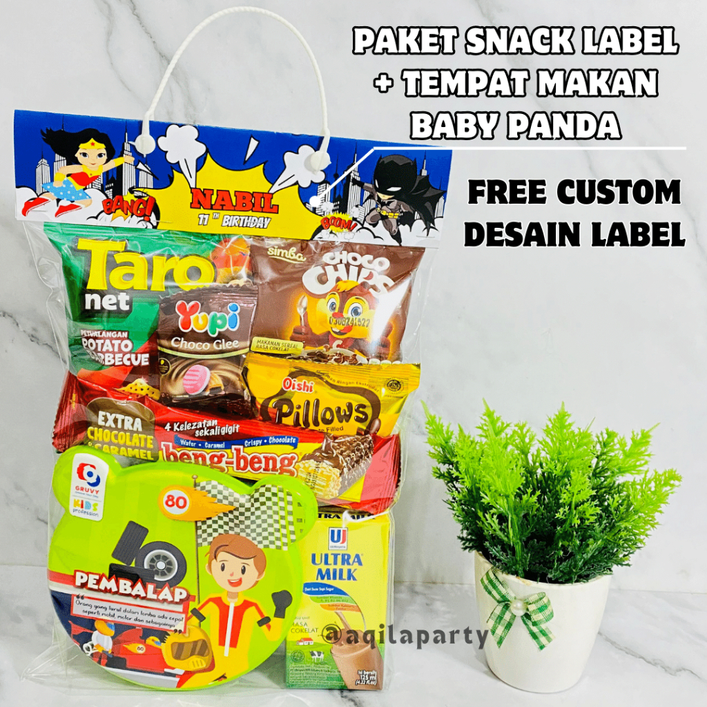 

Paket snack ulang tahun anak termurah/Bingkisan souvenir/hampers anak