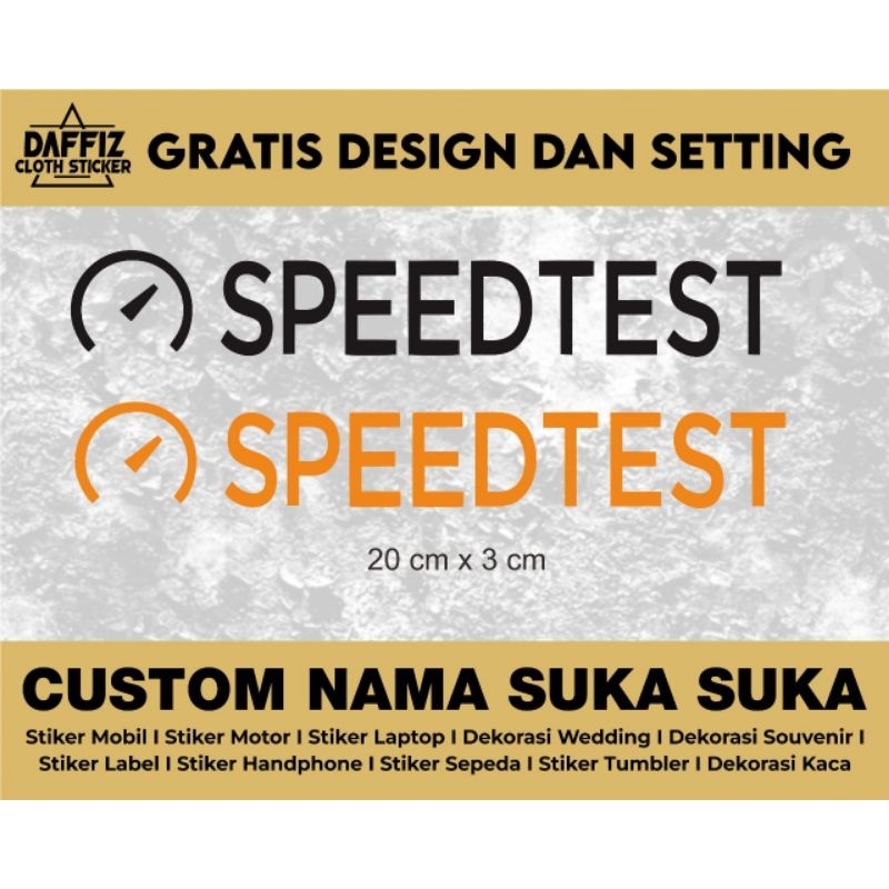 Stiker cutting speedtest