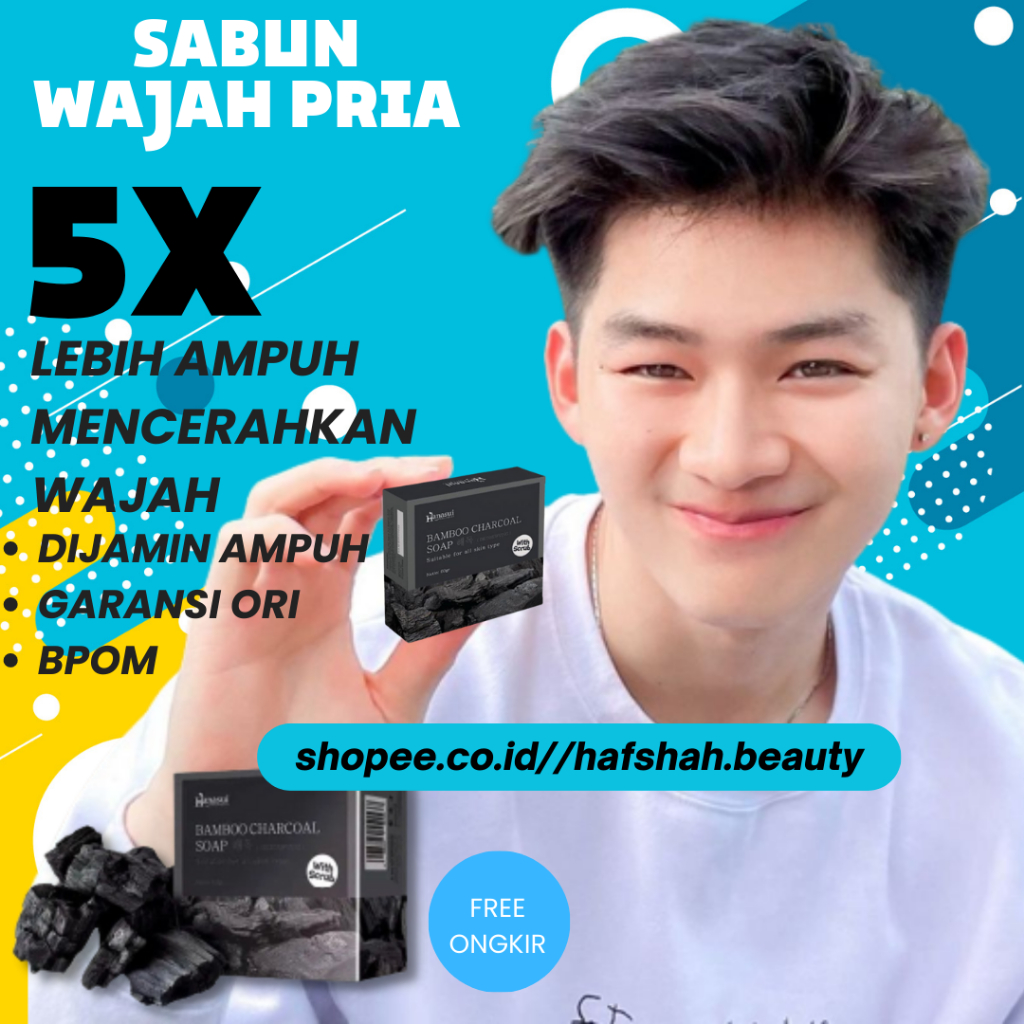 Sabun Pemutih Wajah Pria Permanen