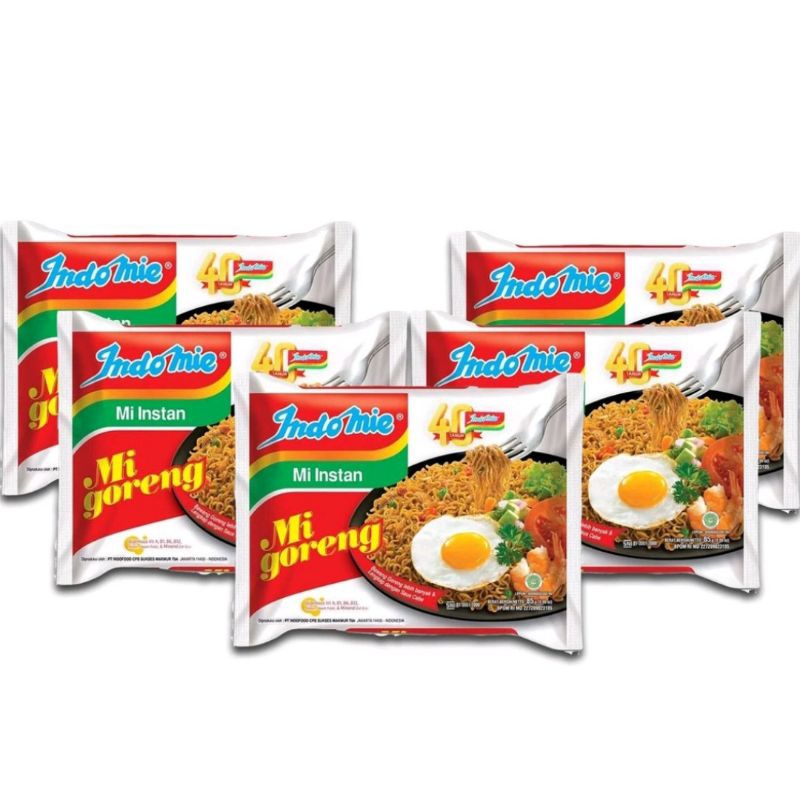 

Indomie Mi Goreng Instan 5 pcs