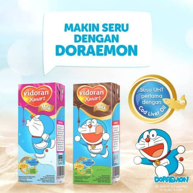 

Vidoran xmart coklat / strawberry susu UHT 175 ml