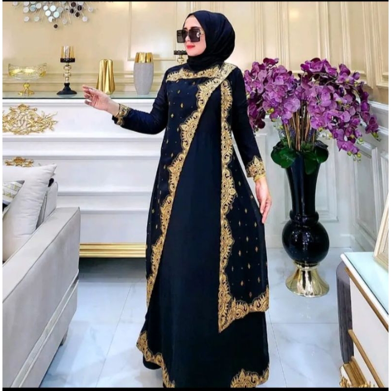 ABAYA TURKEY ALEEVA // GAMIS ABAYA TURKEY ALEEVA WARNA SERIES JERSEY PREMIUM
