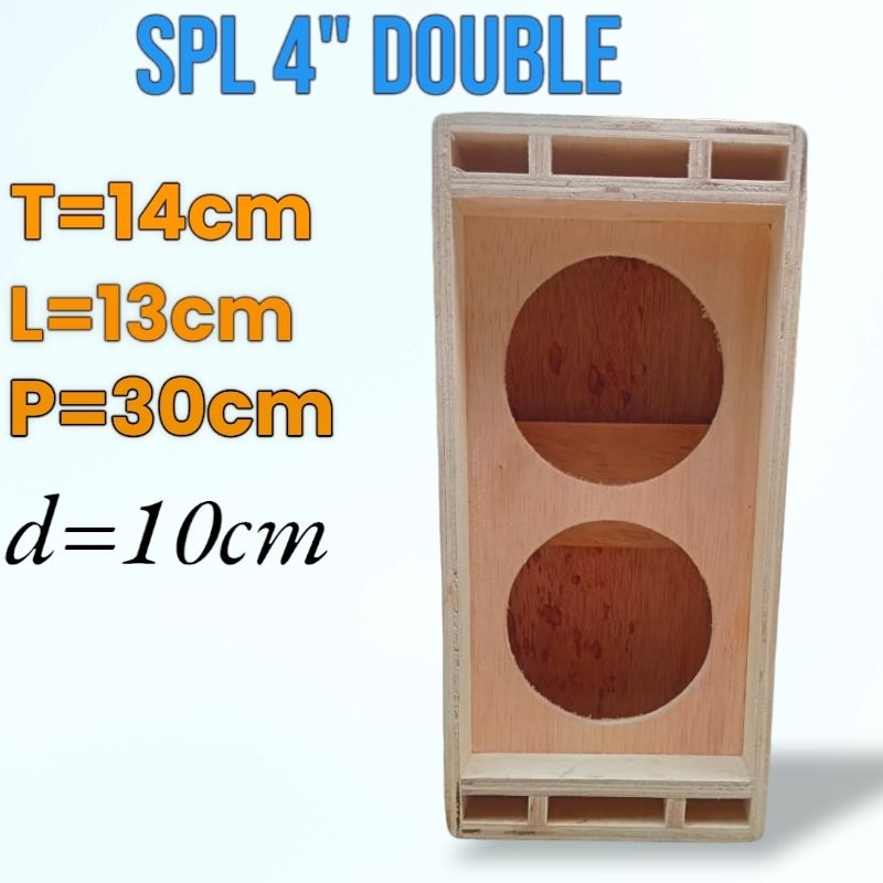 box speaker SPL 4 inchi double