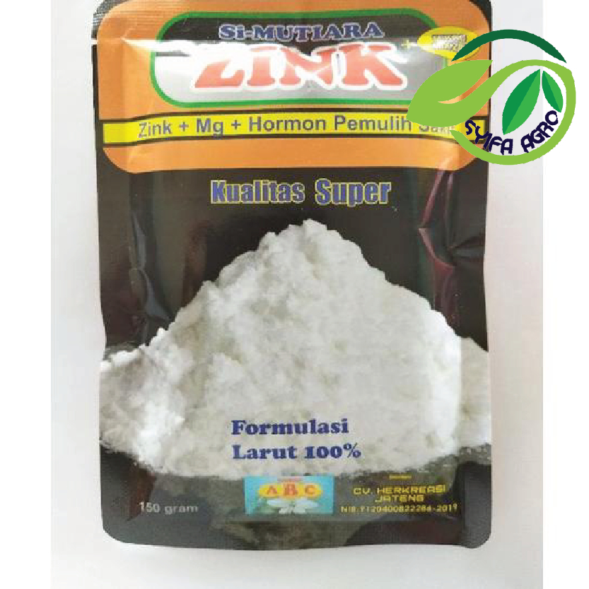 PUPUK MUTIARA ZINK 150GRAM PENYUBUR TANAMAN MENGOBATI ASAM ASAMAN