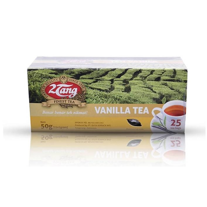 

2 TANG DUA TANG TEH CELUP 25 SACHET VANILLA TEA TEH VANILA 25X2GR