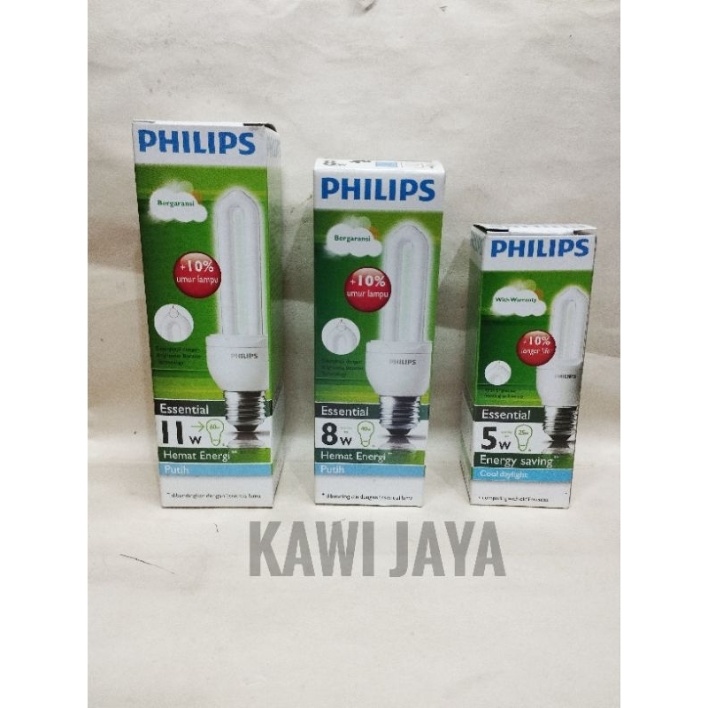 Lampu Phillips Essenti - Lampu Phillips Putih - Lampu Philip 11 Watt //Lampu Philip 5 Watt // Lampu 