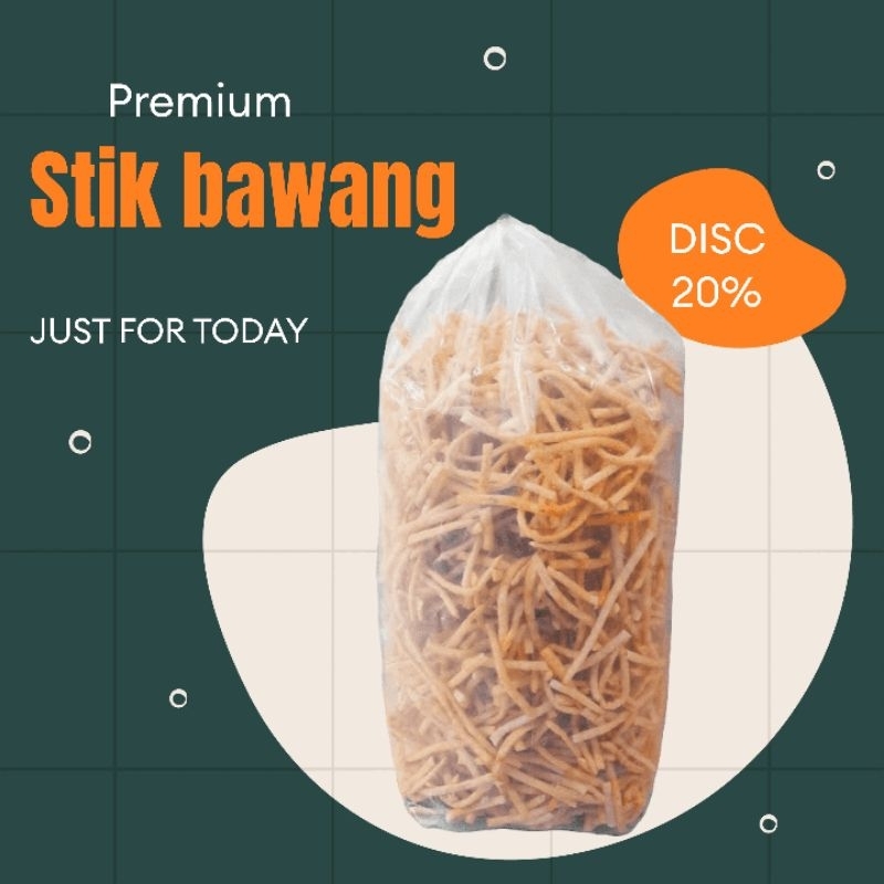 

Stik bawang premium gurih renyah enak 1kg