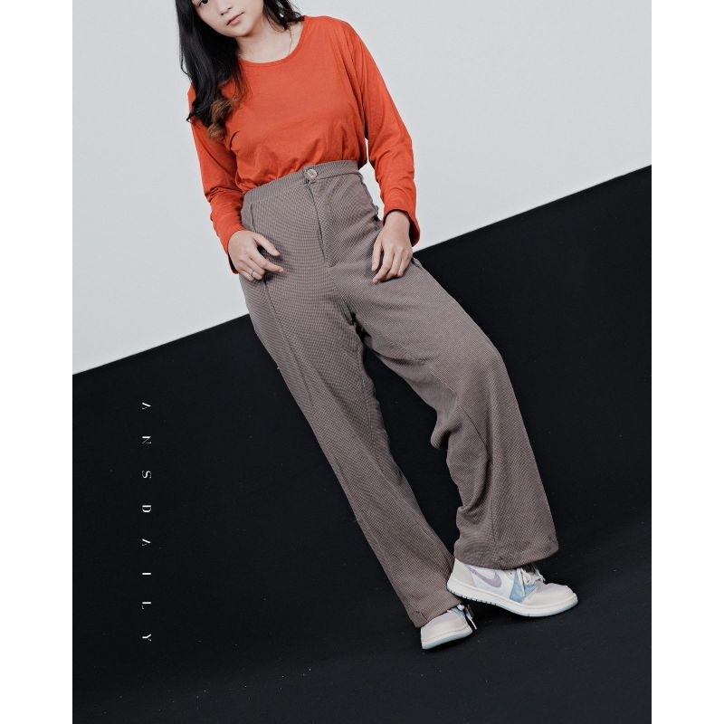 CELANA WAFFLE UNIQLO / ANS SET