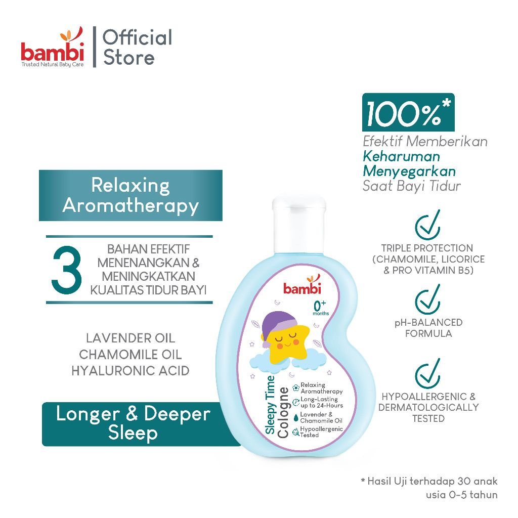 Bambi Sleepy Time Relaxing Cologne | Parfume Bayi