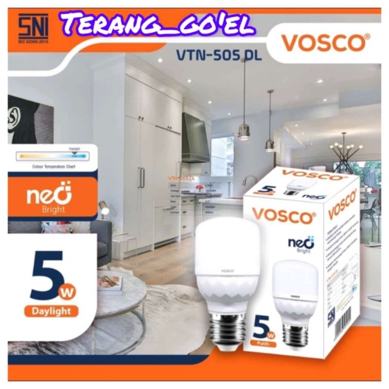 Lampu Led 5 watt Kapsul Vosco Neo / Vosco Neo Lampu Led  5 Watt Kapsul