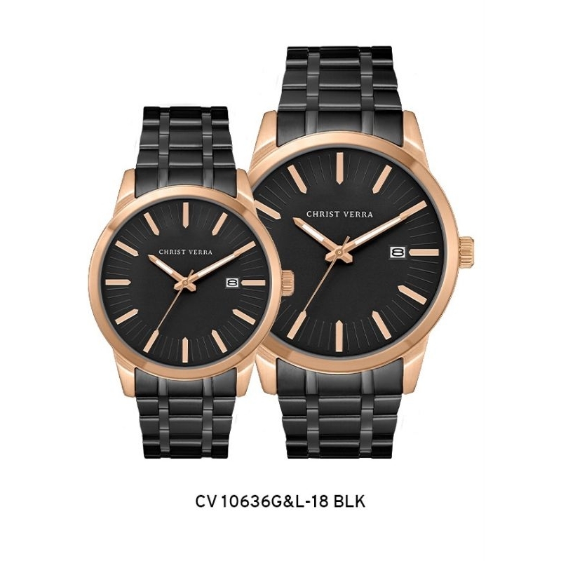 Jam Tangan Couple Original CHRIST VERRA CV10636
