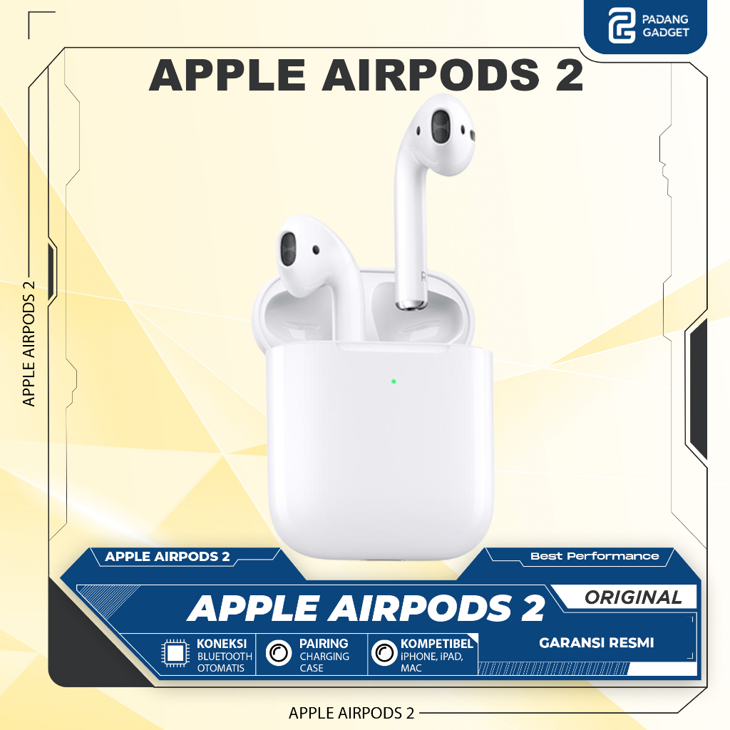 Original Airpods 2 With Charging Case Baru dan Ori 2nd Generation New Original Garansi Resmi