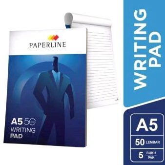 

Blok note Paperline A5 isi 50 lembar (1 pak isi 5 buku)