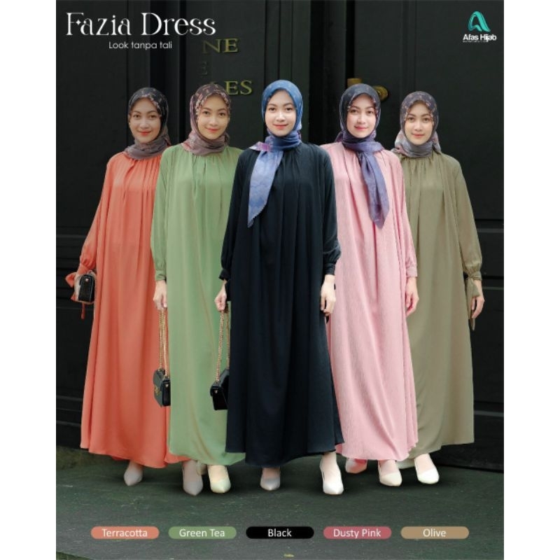 RIHAIA | Fazia Dress Set Fiore Scarf by Afas Hijab
