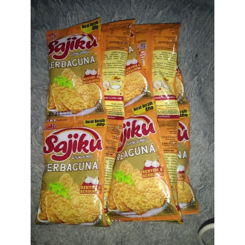 

Sajiku Tepung bumbu serbaguna 10x75gram / tepung sajiku renteng / tepung serbaguna sajiku / tepung sajiku
