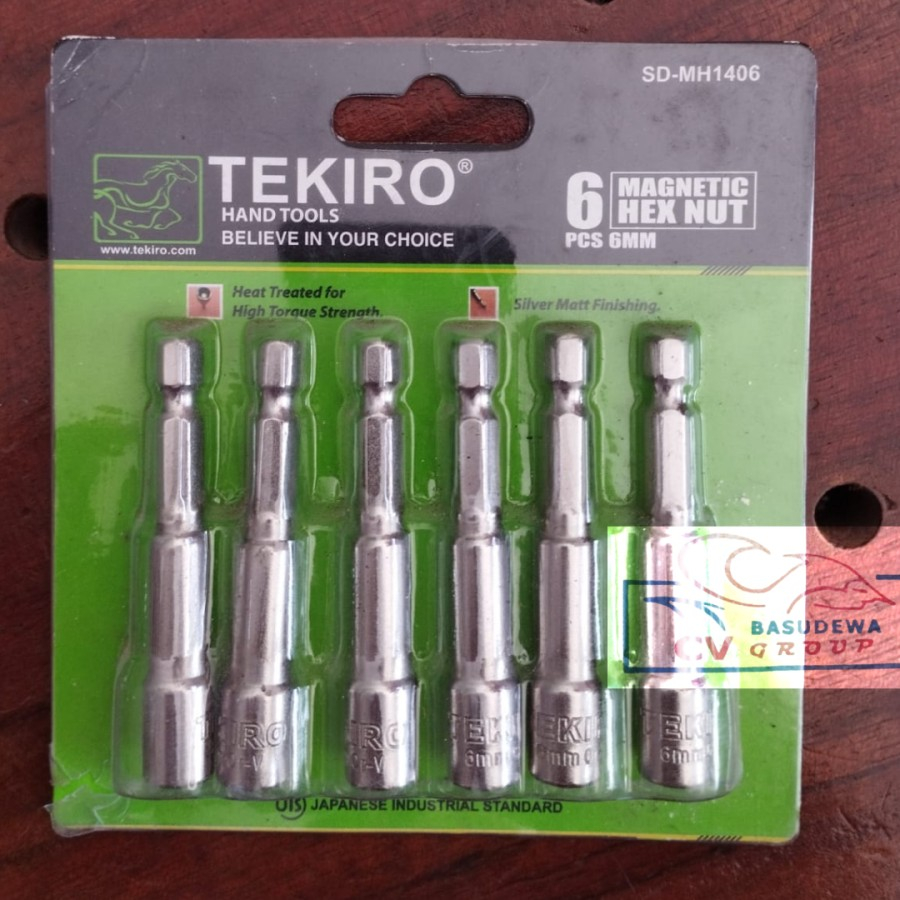 TEKIRO MATA ROOFING / SOCK BOR 6 X 65 MM MAGNETIC HEX NUT