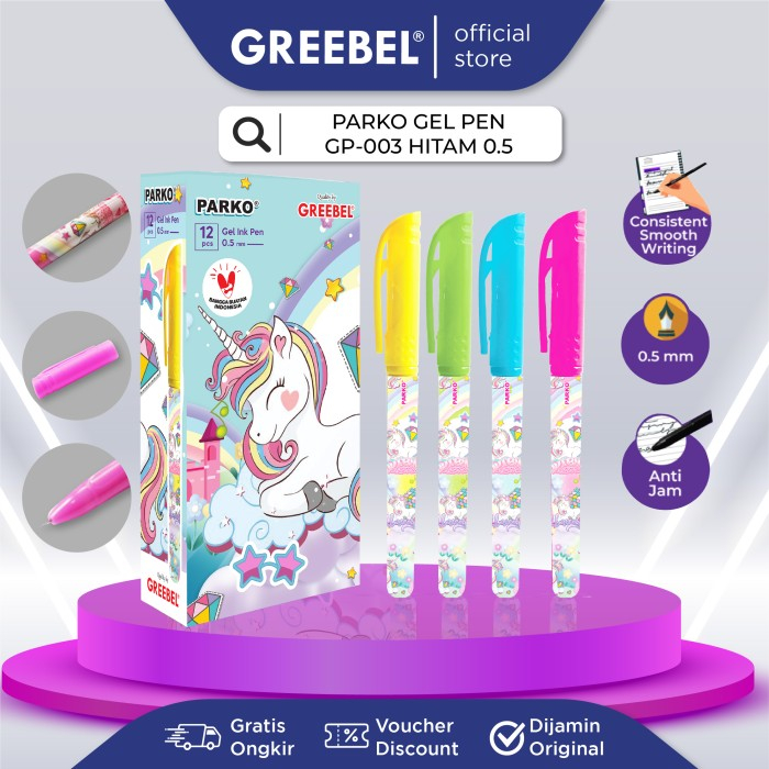 

Pulpen Gel Greebel Parko GP - 003 / GP - 004 [ 0.5 mm ]