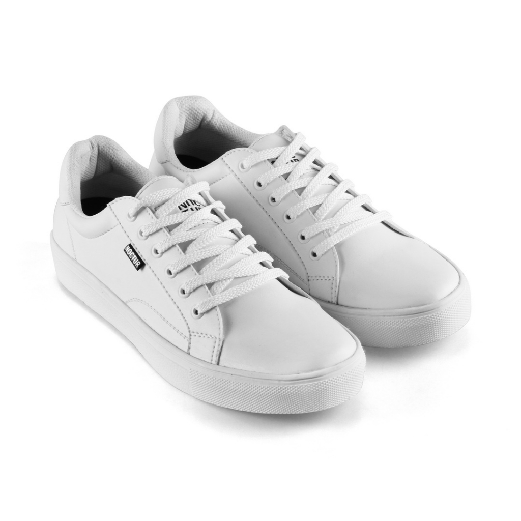 NOCTUR - Sepatu Pria Putih Casual Full White N-601