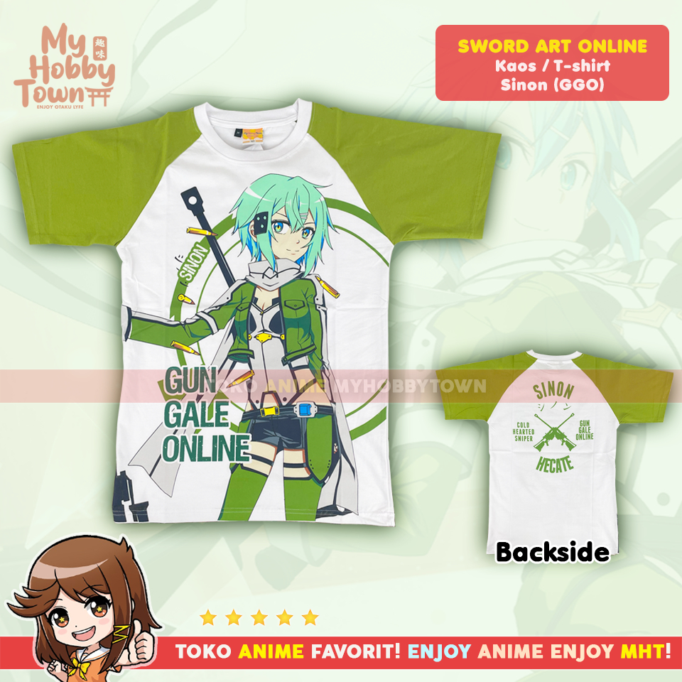 Kaos Anime Sword Art Online SAO : Sinon GGO
