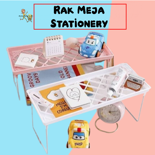 Master Belanja Rak Meja Stationery Desktop Storage Rak Lipat Penyimpanan Buku Atk Meja Kantor Rak Meja Belajar - 100434