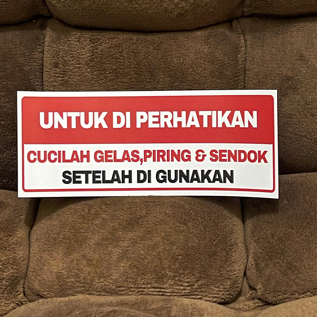 

STICKER CLEAN CUCI GELAS PIRING DLL / VYNIL