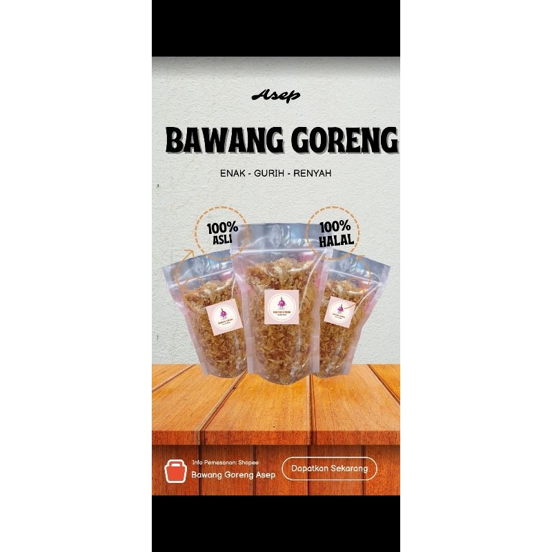 

Bawang goreng enak gurih dan renyah asli 100gram