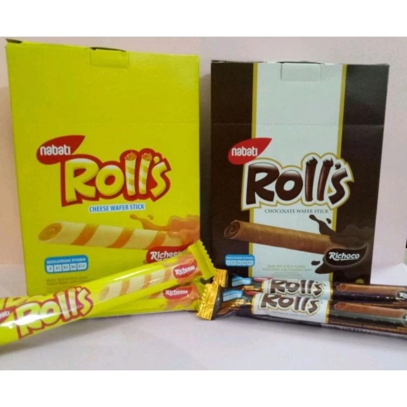 

Nabati Rolls Coklat Keju isi 20