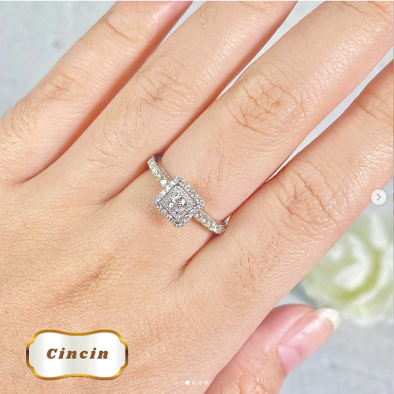 Elco Jewellery - Cincin Berlian Eropa F Vvs | CBRE-02430SH Berkualitas dan Bergaransi