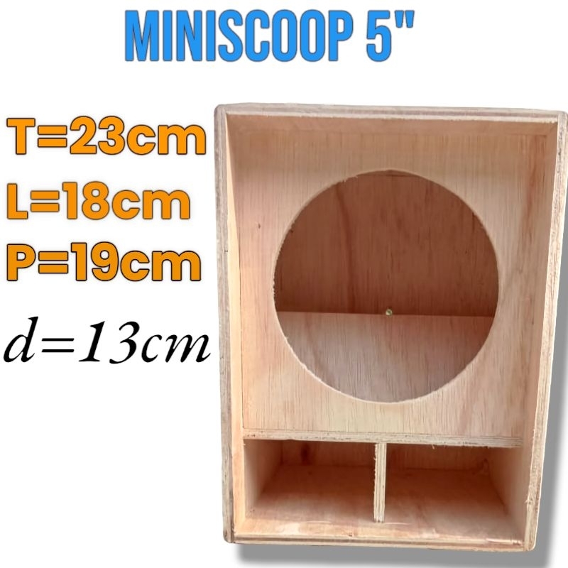 box speaker miniscoop 5" triplek 9 mm grade a