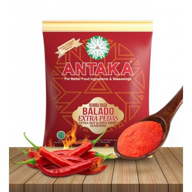 

Bumbu Antaka Rasa Balado Extra Pedas 100gr Bubuk Tabur