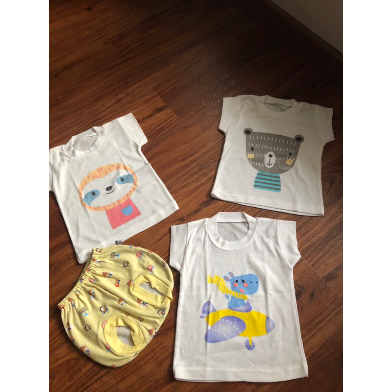 preloved baju bayi murah / bagus / baju rumah bayi / kaos oblong bayi / kaos bayi unisex bekas / baj