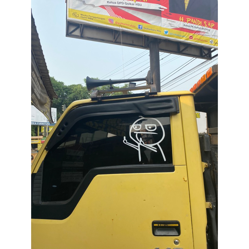 Stiker emoji fucek besar untuk kaca